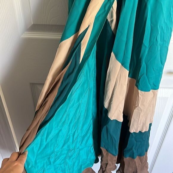 Haute Hippie Maxi Dress - Aqua Color Striped Like New - Size XS - Picture 2 of 6